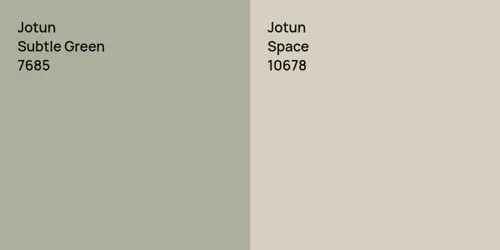 7685 Subtle Green vs 10678 Space