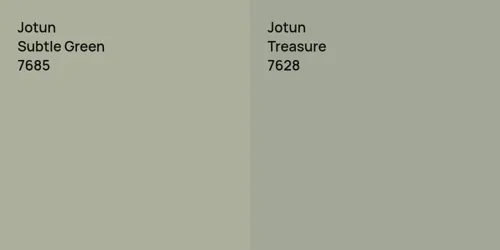 7685 Subtle Green vs 7628 Treasure