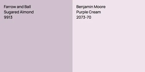 9913 Sugared Almond vs 2073-70 Purple Cream