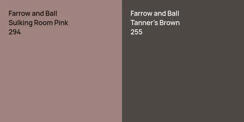 294 Sulking Room Pink vs 255 Tanner's Brown