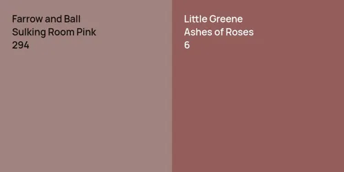 294 Sulking Room Pink vs 6 Ashes of Roses