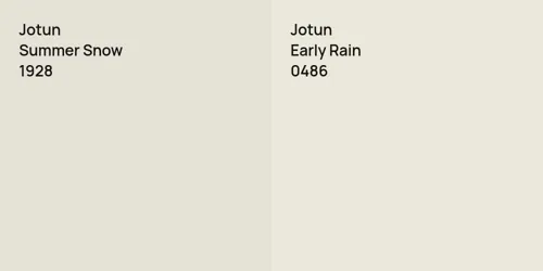 1928 Summer Snow vs 0486 Early Rain