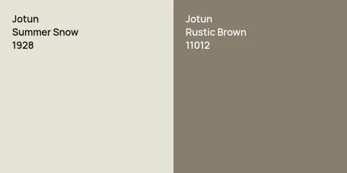 1928 Summer Snow vs 11012 Rustic Brown