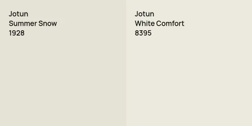 1928 Summer Snow vs 8395 White Comfort