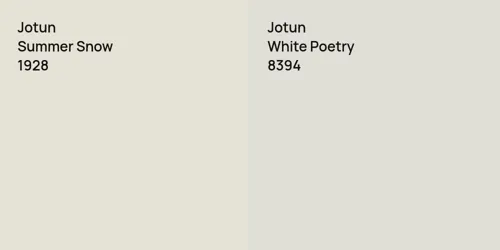 1928 Summer Snow vs 8394 White Poetry