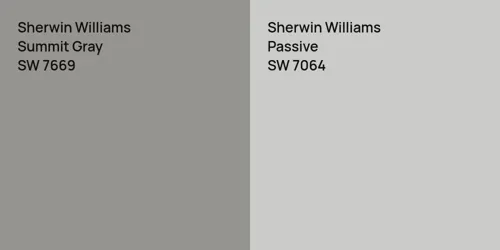 SW 7669 Summit Gray vs SW 7064 Passive