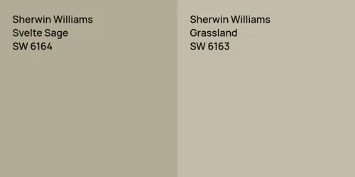 SW 6164 Svelte Sage vs SW 6163 Grassland