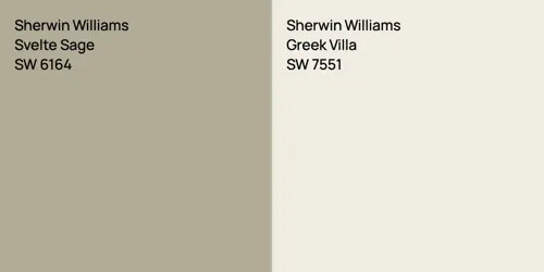 SW 6164 Svelte Sage vs SW 7551 Greek Villa