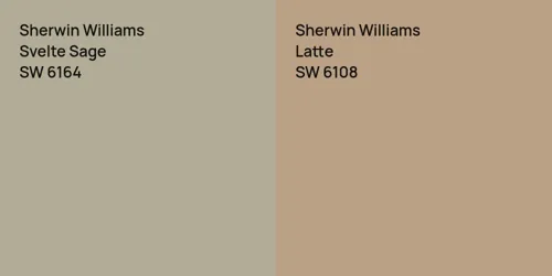 SW 6164 Svelte Sage vs SW 6108 Latte