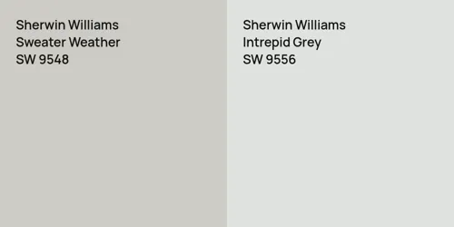 SW 9548 Sweater Weather vs SW 9556 Intrepid Grey