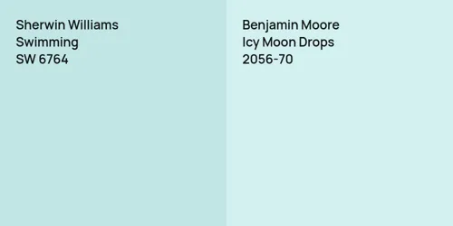 SW 6764 Swimming vs 2056-70 Icy Moon Drops