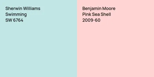 SW 6764 Swimming vs 2009-60 Pink Sea Shell