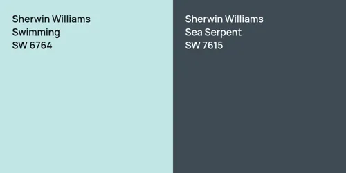 SW 6764 Swimming vs SW 7615 Sea Serpent