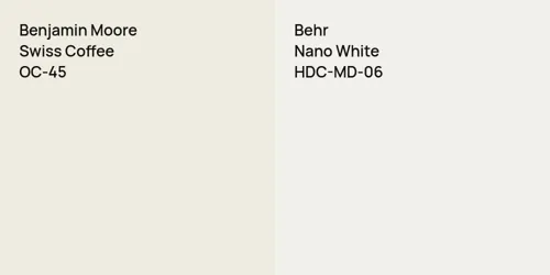 OC-45 Swiss Coffee vs HDC-MD-06 Nano White