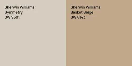 SW 9601 Symmetry vs SW 6143 Basket Beige