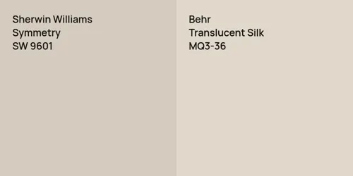 SW 9601 Symmetry vs MQ3-36 Translucent Silk