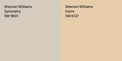 SW 9601 Symmetry vs SW 6127 Ivoire