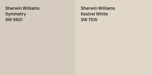 SW 9601 Symmetry vs SW 7516 Kestrel White