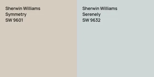 SW 9601 Symmetry vs SW 9632 Serenely