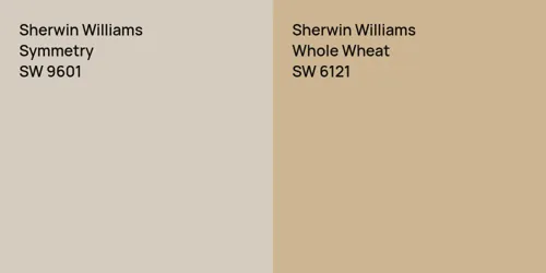 SW 9601 Symmetry vs SW 6121 Whole Wheat