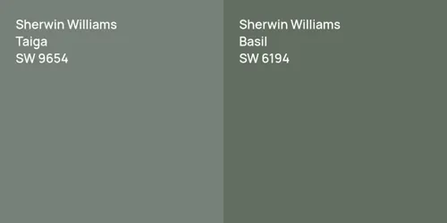 SW 9654 Taiga vs SW 6194 Basil