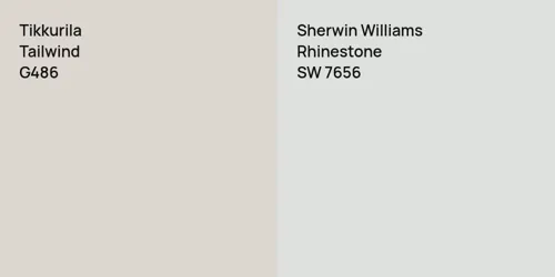 G486 Tailwind vs SW 7656 Rhinestone