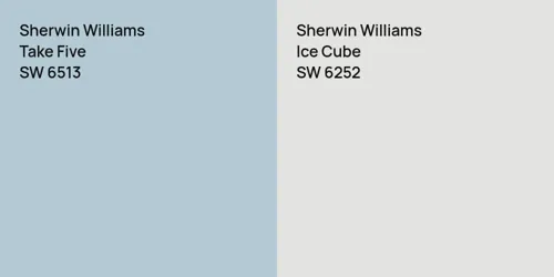 SW 6513 Take Five vs SW 6252 Ice Cube