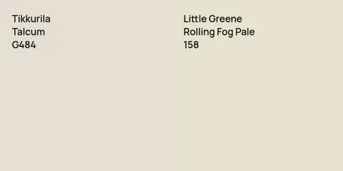 G484 Talcum vs 158 Rolling Fog Pale