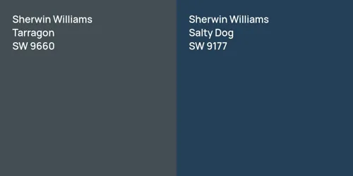 SW 9660 Tarragon vs SW 9177 Salty Dog