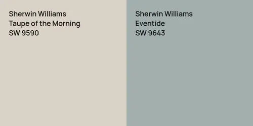 SW 9590 Taupe of the Morning vs SW 9643 Eventide