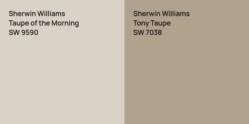 SW 9590 Taupe of the Morning vs SW 7038 Tony Taupe