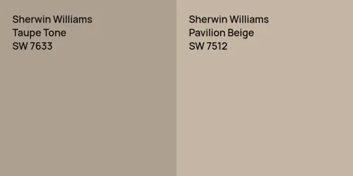 SW 7633 Taupe Tone vs SW 7512 Pavilion Beige