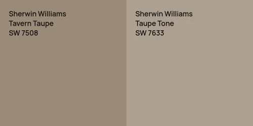 SW 7508 Tavern Taupe vs SW 7633 Taupe Tone