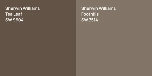 SW 9604 Tea Leaf vs SW 7514 Foothills