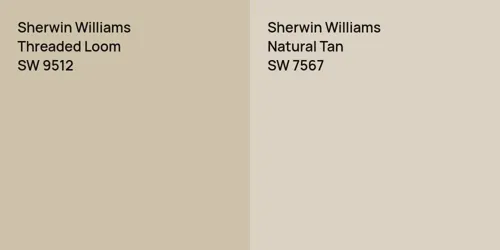 SW 9512 Threaded Loom vs SW 7567 Natural Tan