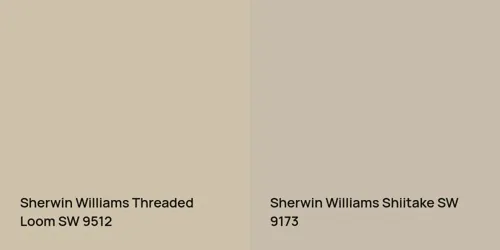 SW 9512 Threaded Loom vs SW 9173 Shiitake