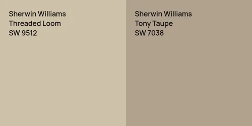 SW 9512 Threaded Loom vs SW 7038 Tony Taupe