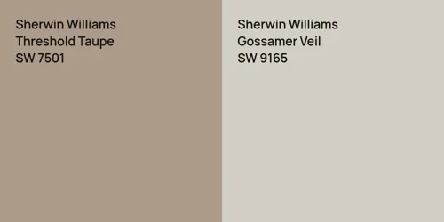 SW 7501 Threshold Taupe vs SW 9165 Gossamer Veil