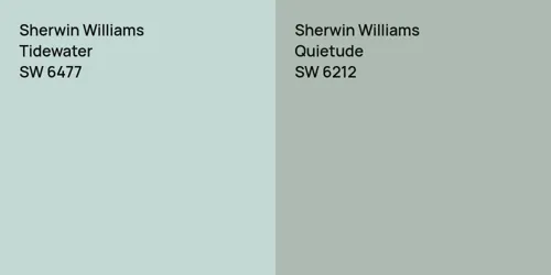 SW 6477 Tidewater vs SW 6212 Quietude