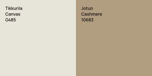 G485 Canvas vs 10683 Cashmere