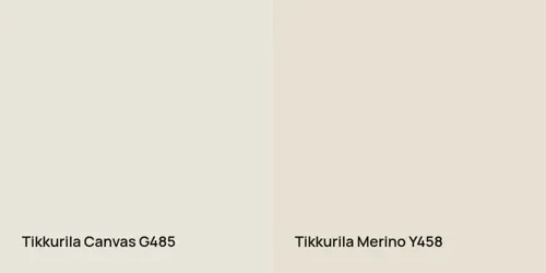 G485 Canvas vs Y458 Merino