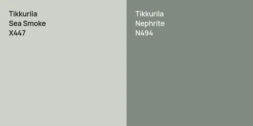 X447 Sea Smoke vs N494 Nephrite