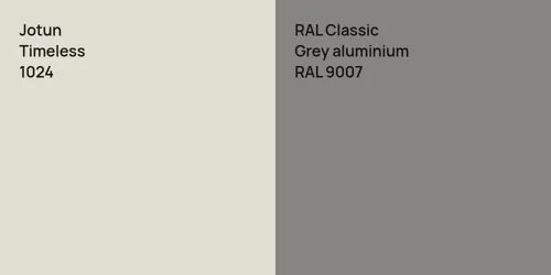 1024 Timeless vs RAL 9007 Grey aluminium