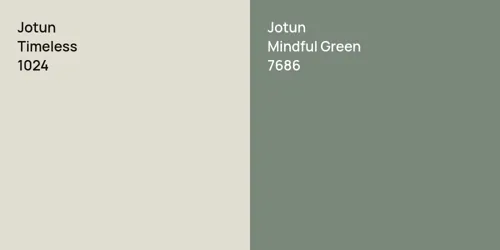 1024 Timeless vs 7686 Mindful Green