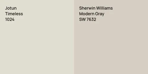 1024 Timeless vs SW 7632 Modern Gray