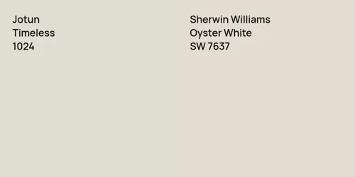 1024 Timeless vs SW 7637 Oyster White