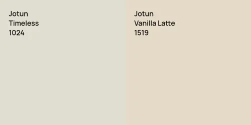 1024 Timeless vs 1519 Vanilla Latte