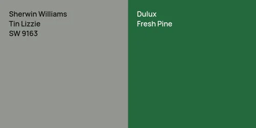 SW 9163 Tin Lizzie vs null Fresh Pine