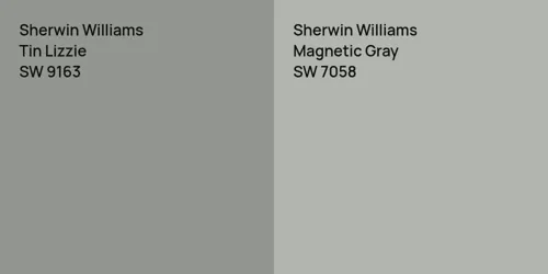 SW 9163 Tin Lizzie vs SW 7058 Magnetic Gray