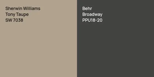 SW 7038 Tony Taupe vs PPU18-20 Broadway